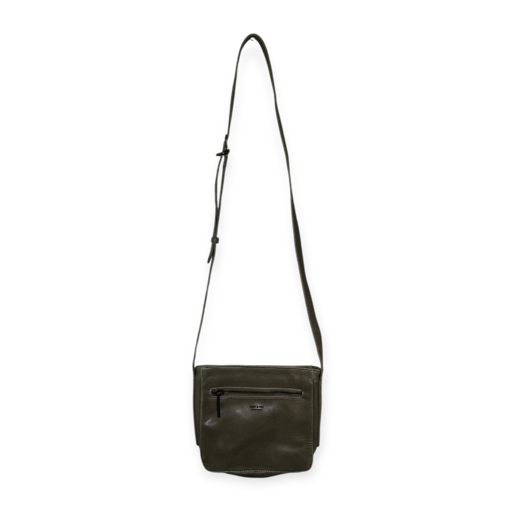 Matt & Nat Grey Vegan Crossbody With Adjustable Shoulder Strap Purse - Picture 2 of 9